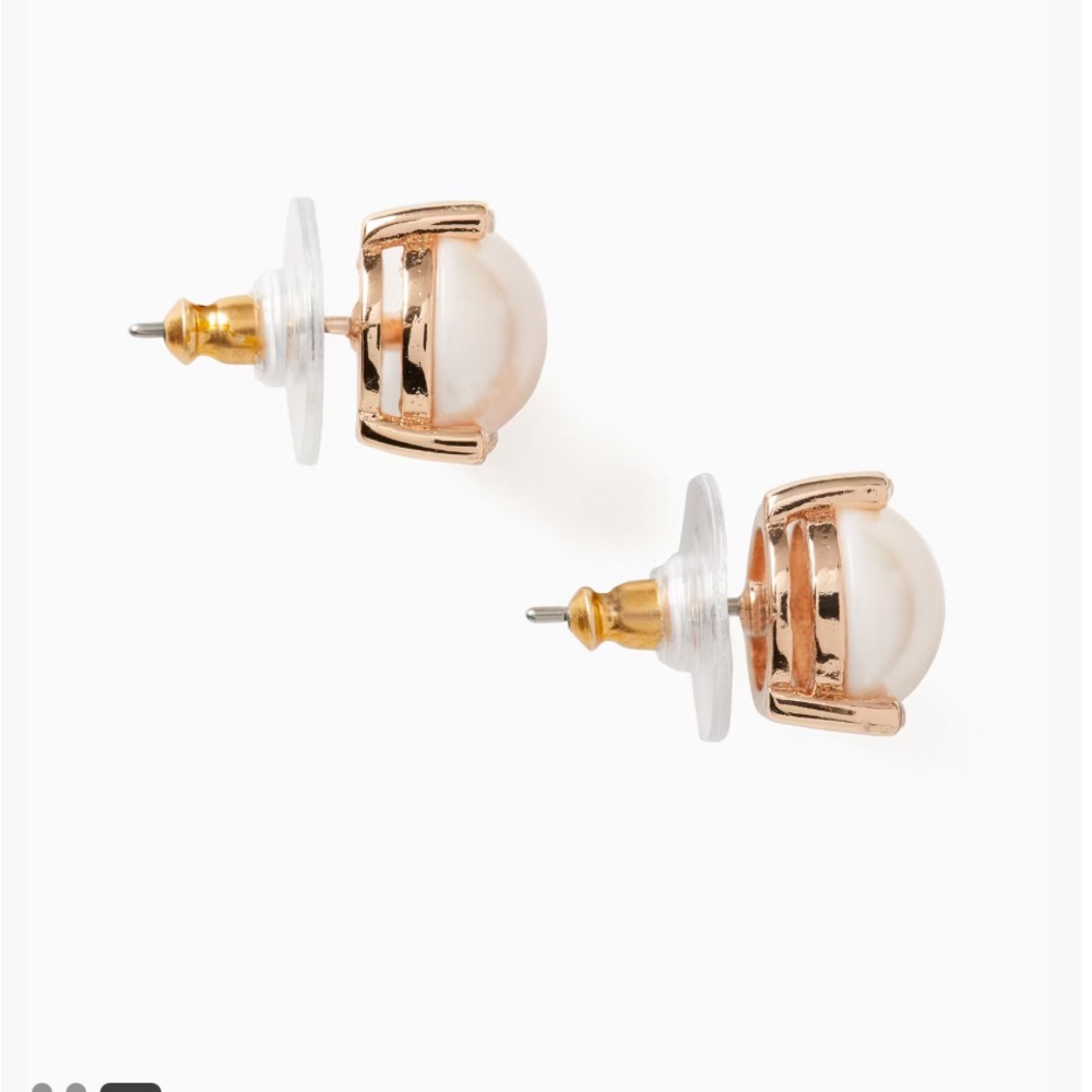 Kate Spade • Rise ans Shine Pearl Earrings with Cubic Zirconia - Picture 3 of 7